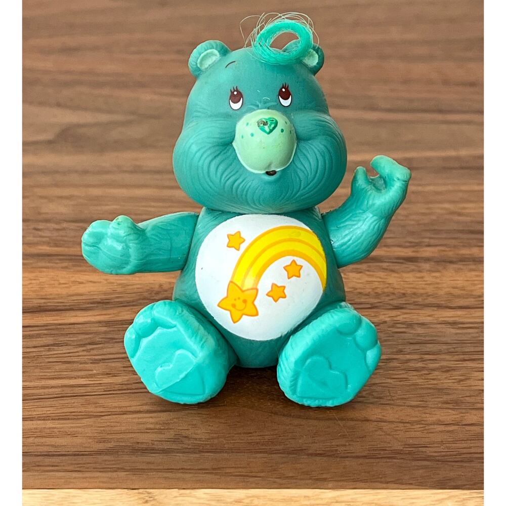 Vintage Care Bear PVC Posable Figure Hong Kong 1983 Wish